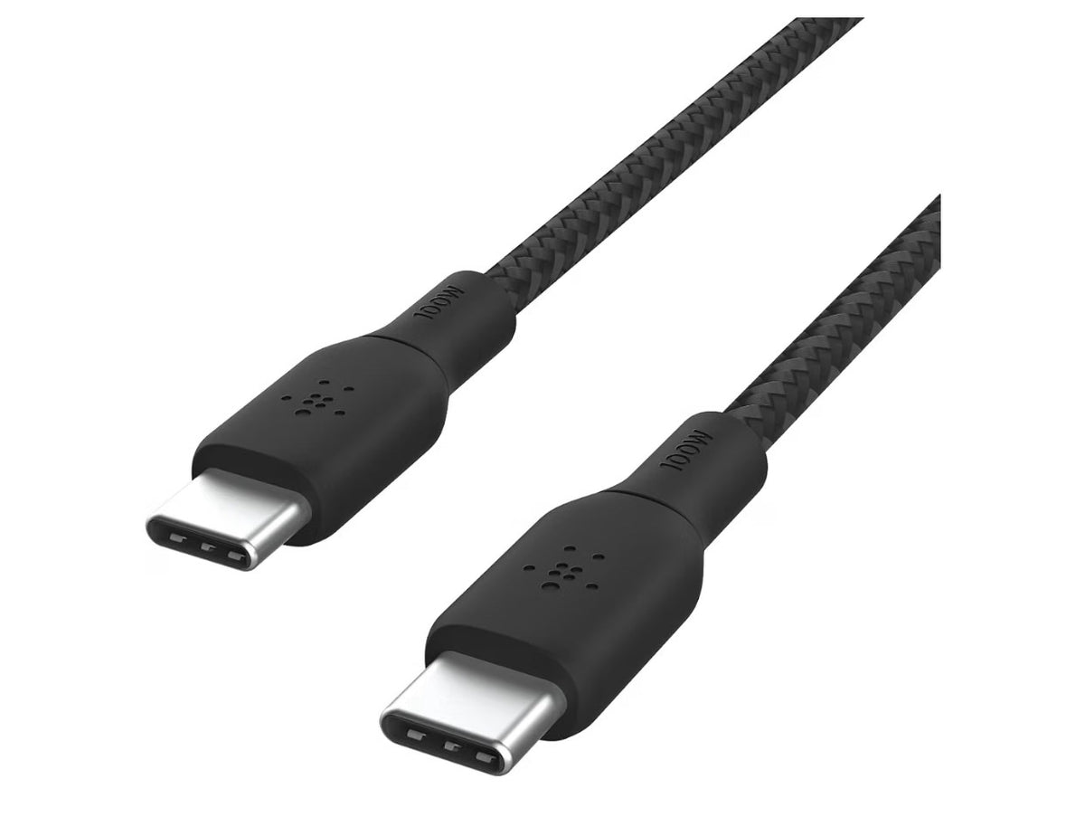 USB Type C to C Cable, Certified 2.0 USB C Charger Cable with Double Braided Nylon Exterior for iPhone 16, 15, iPad, MacBook, Galaxy, Pixel and More -2 m, black