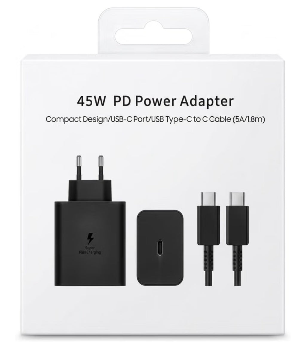 45w Super Fast Charger With Type-c To Type-c Cable