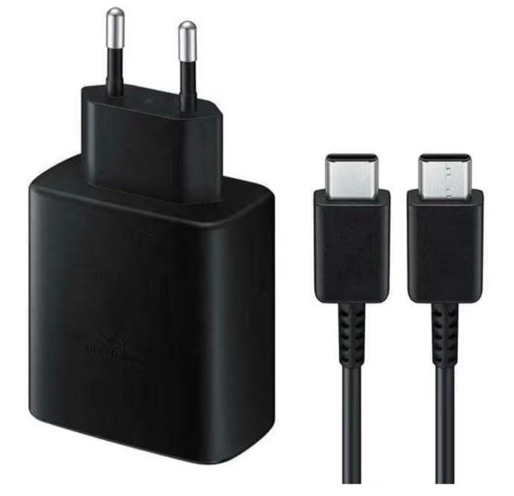 65W USB Type-C Super Fast Charger, Single Port, PD 3.0 Power Adapter with Cable, for USB-C Smartphones and Tablets, Black