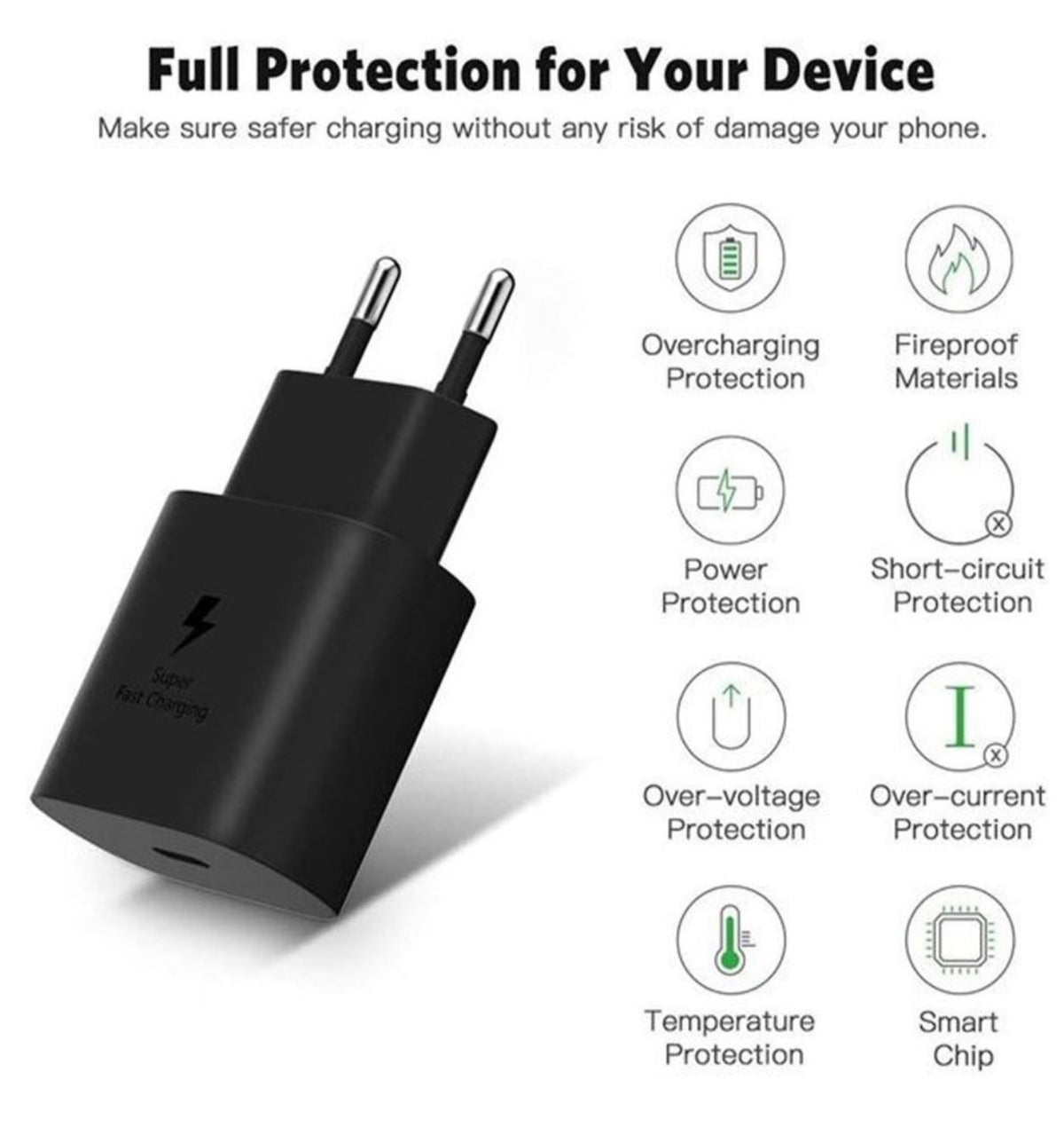 45w Super Fast Charger With Type-c To Type-c Cable