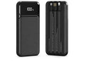 ASPOR A316 20000Mah 22.5w Fast Charging Power Bank with Built-in-Cables, LED Display, large Capacity Battery Power Station. Compatible with all iPhones and Samsungs, Black